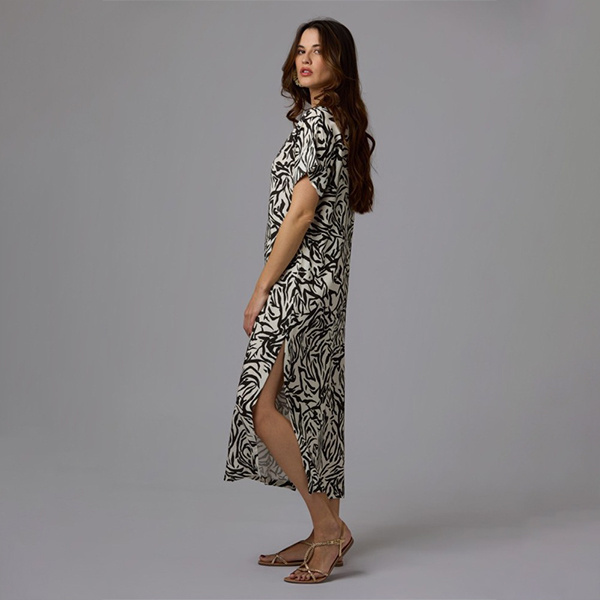 Vestido Bora Blanco y Negro
