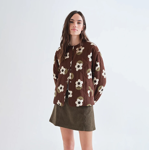 Chaqueta Acolchada Estampado Satini