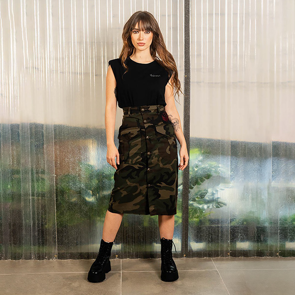 Falda camuflaje Love Force