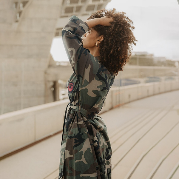 Trench camuflaje Love Force