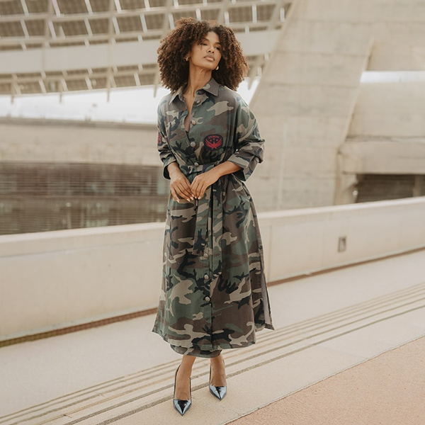 Trench camuflaje Love Force