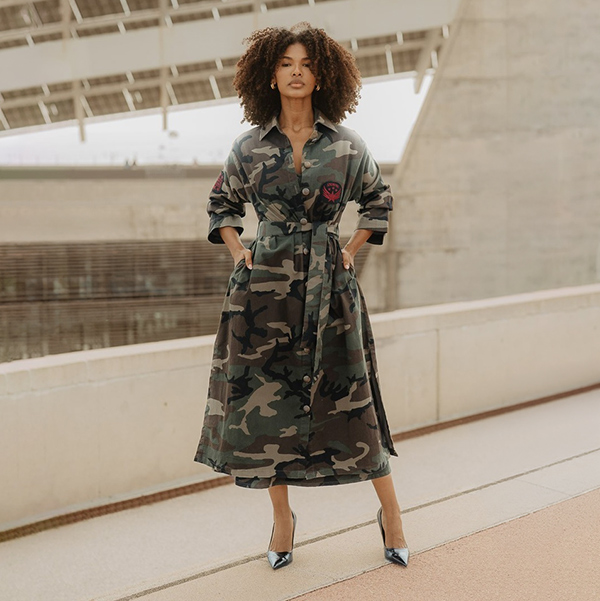 Trench camuflaje Love Force