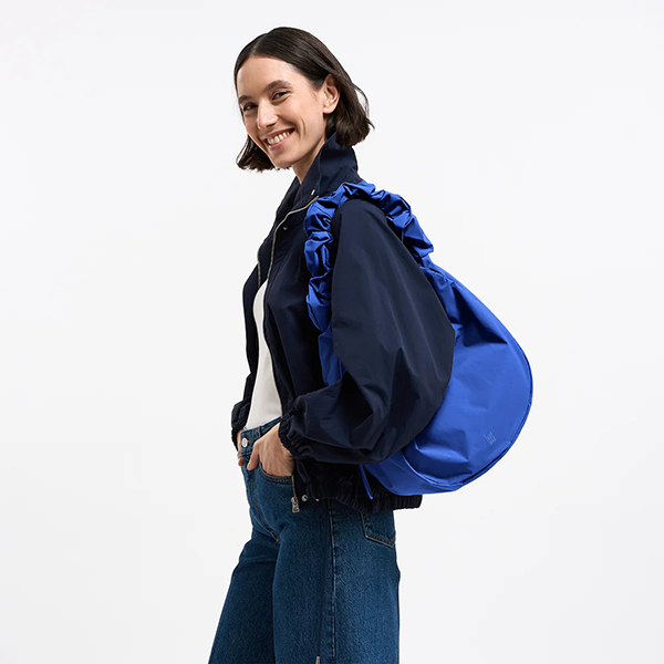 Moon Bag Ruffle Cobalt