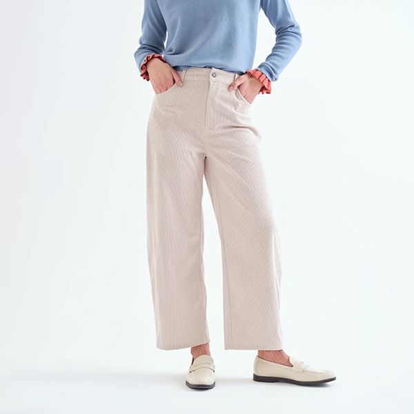 Pantalón Pana Blanco Crudo