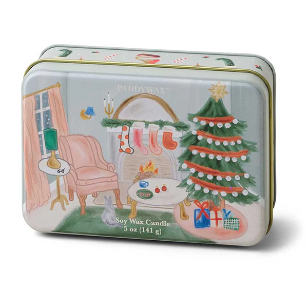 Vela Lata Christmas Persimmon & Chestnut
